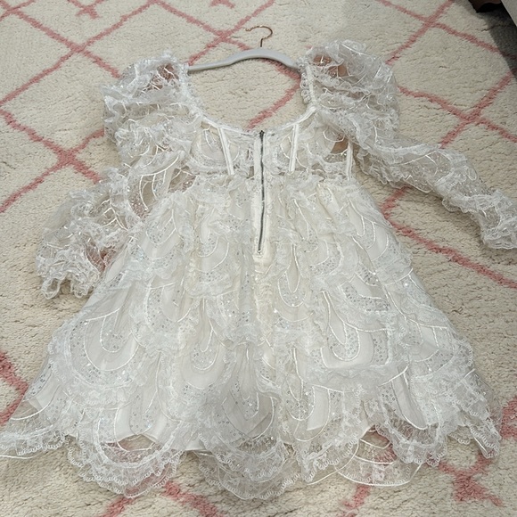 For Love and Lemons Tayla white Lace Dress size small - Picture 5 of 7